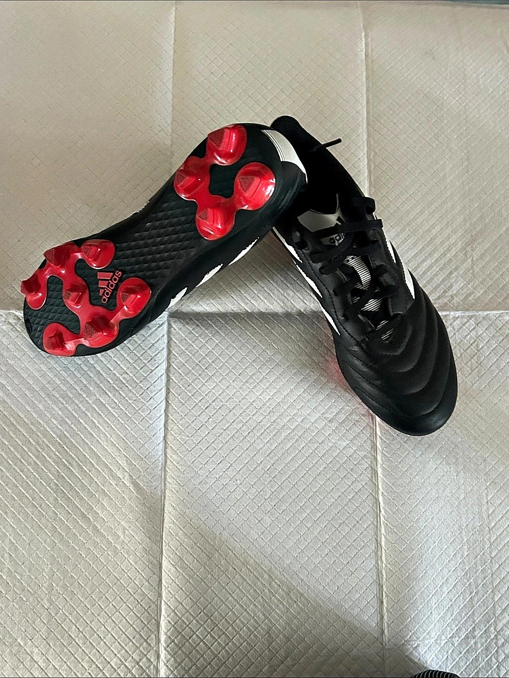 adidas Goletto VIII FG Soccer Cleats Black & White US 8